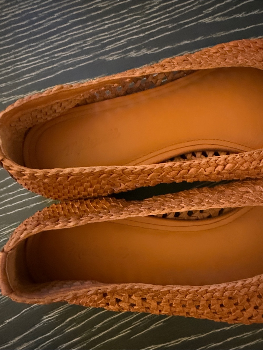 Madewell Mylie Ballet Flat Woven Leather Shoes Glove Fit Baked Clay Size 8.5 - Picture 10 of 13